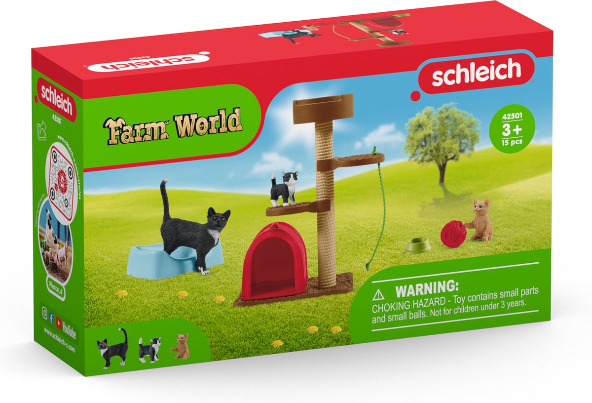 Schleich Skojiga lekar för gulliga katter
