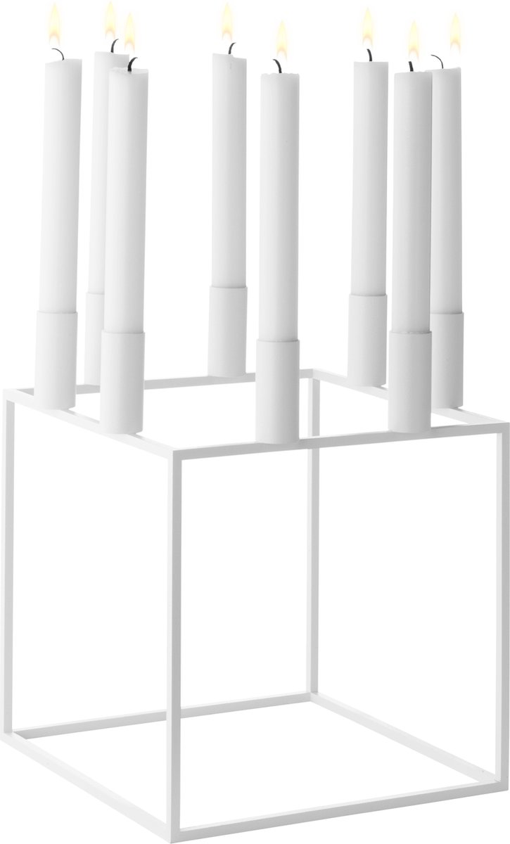 Audo Copenhagen Candelabro Kubus 8 blanco