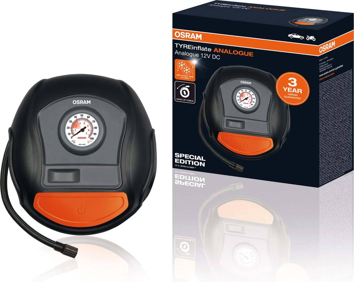 Osram TYREinflate 200 black/orange
