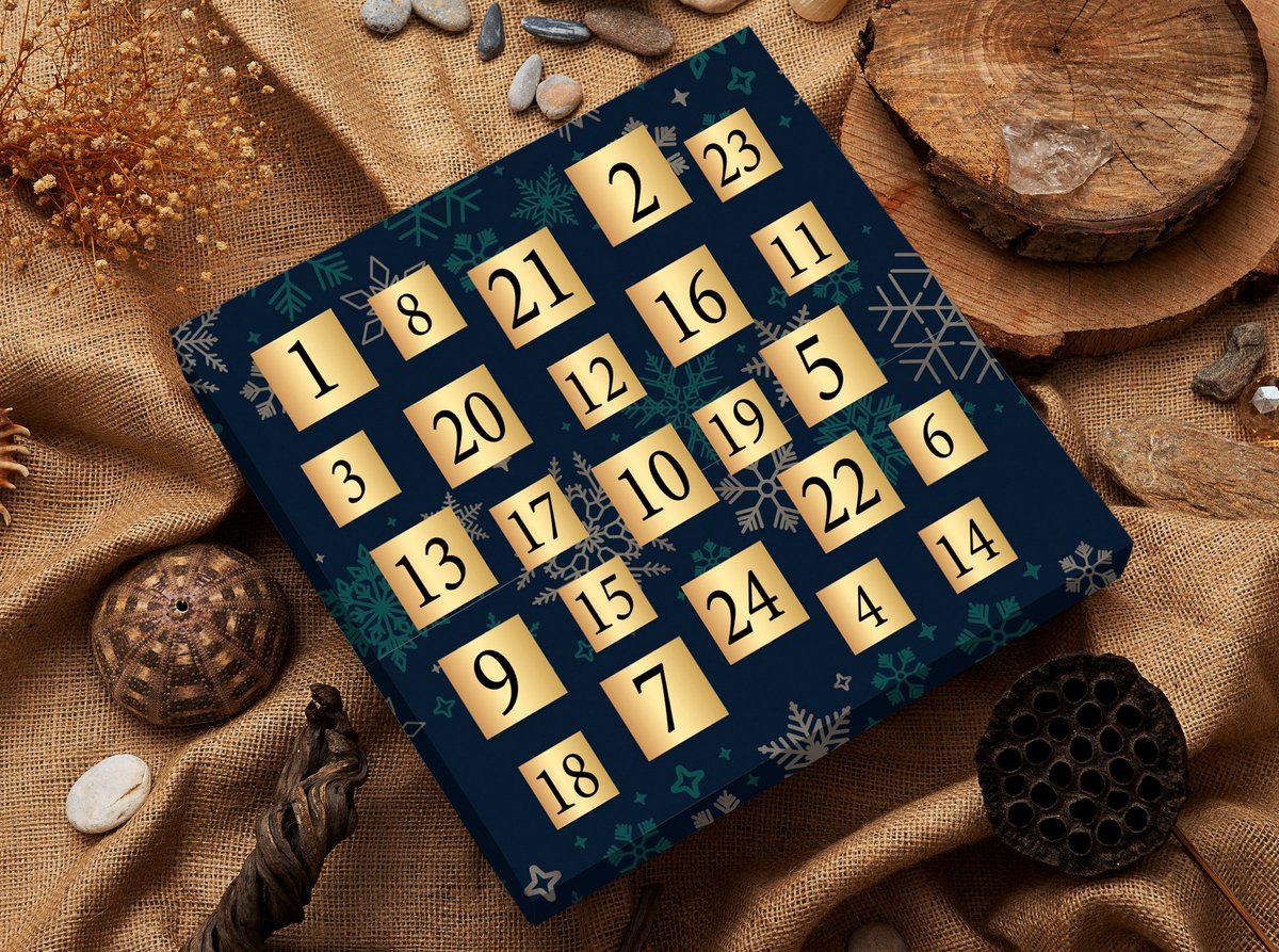 Calendario Avvento gioielli Advent - blu oro