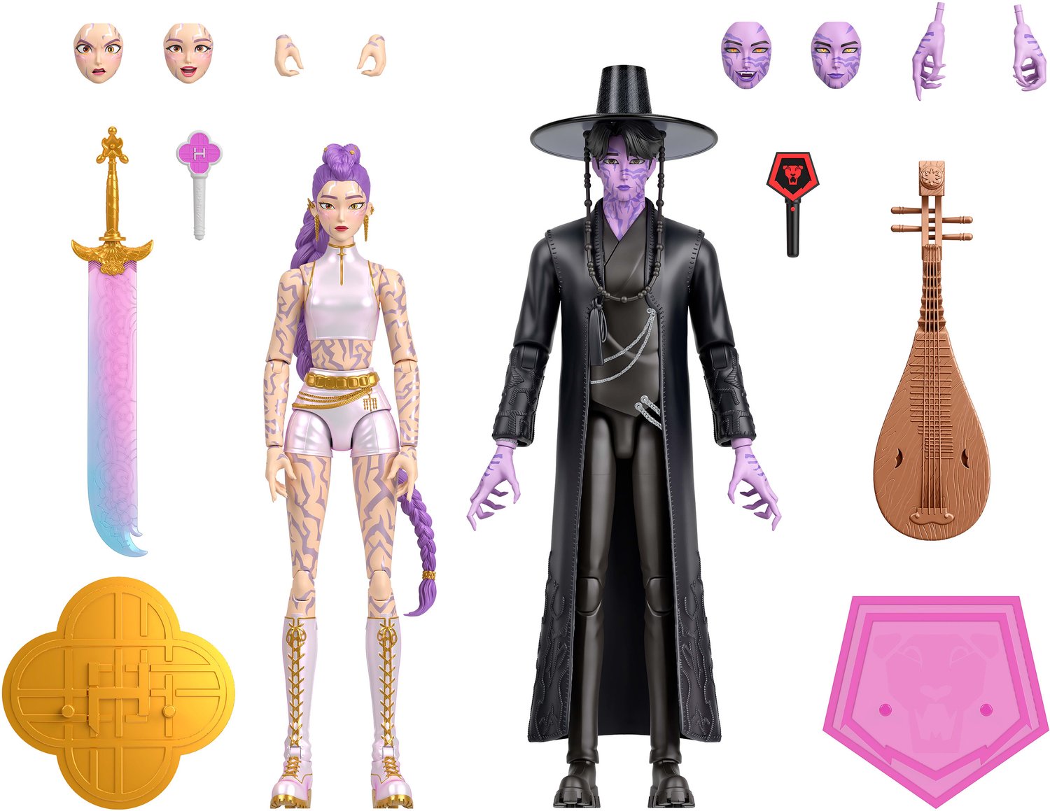 K POP Demon Hunters Action Figure Rumi & Jinu 2-pack