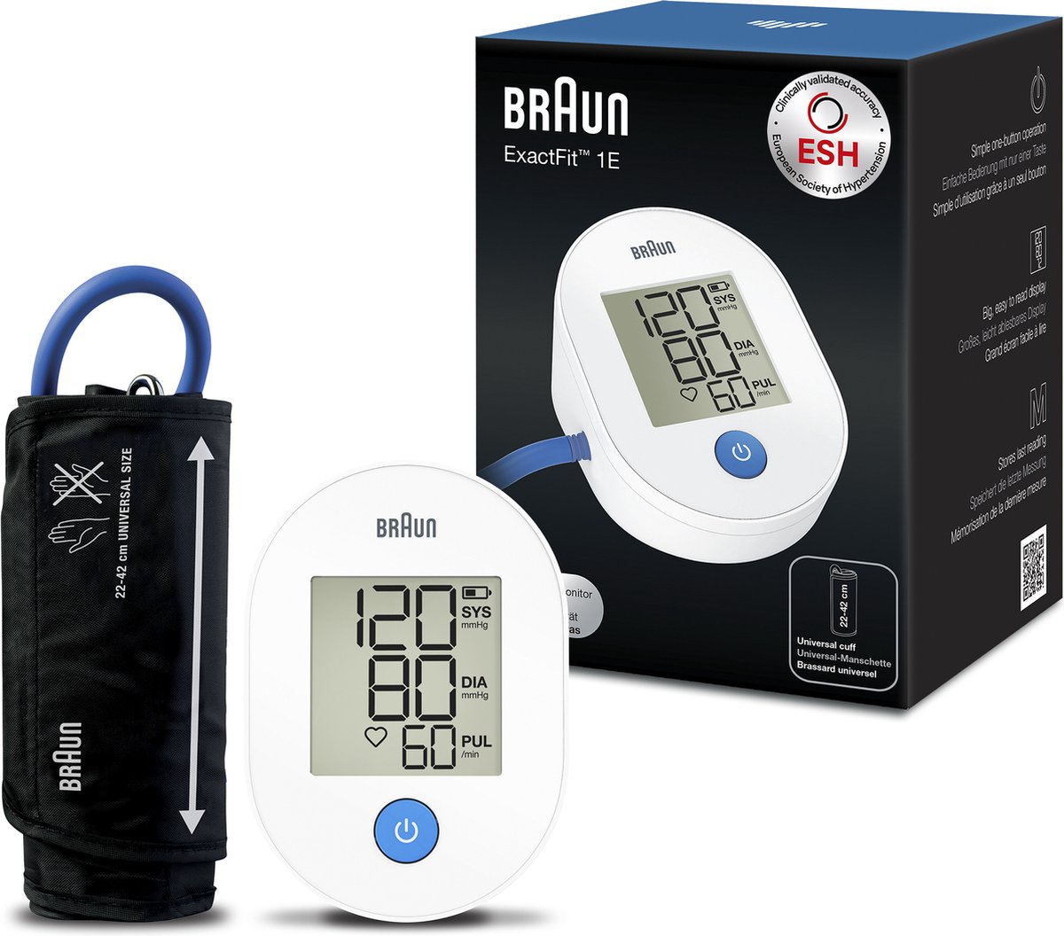 Braun ExactFit™ 1E Upper-Arm Blood Pressure Monitor