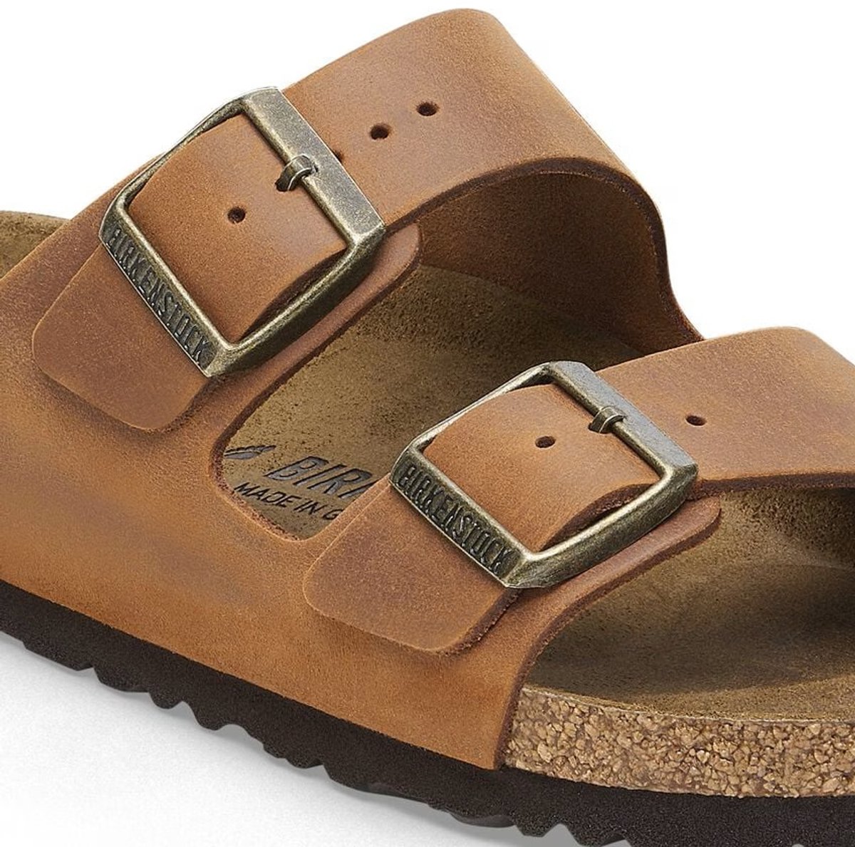PIANELLE BIRKENSTOCK ARIZONA COGNAC OILED LEATHER 44