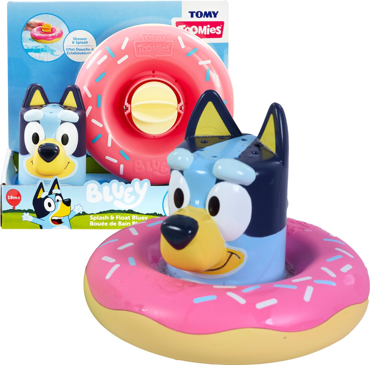 Bluey Splash and Float Play Figure Bath Toy