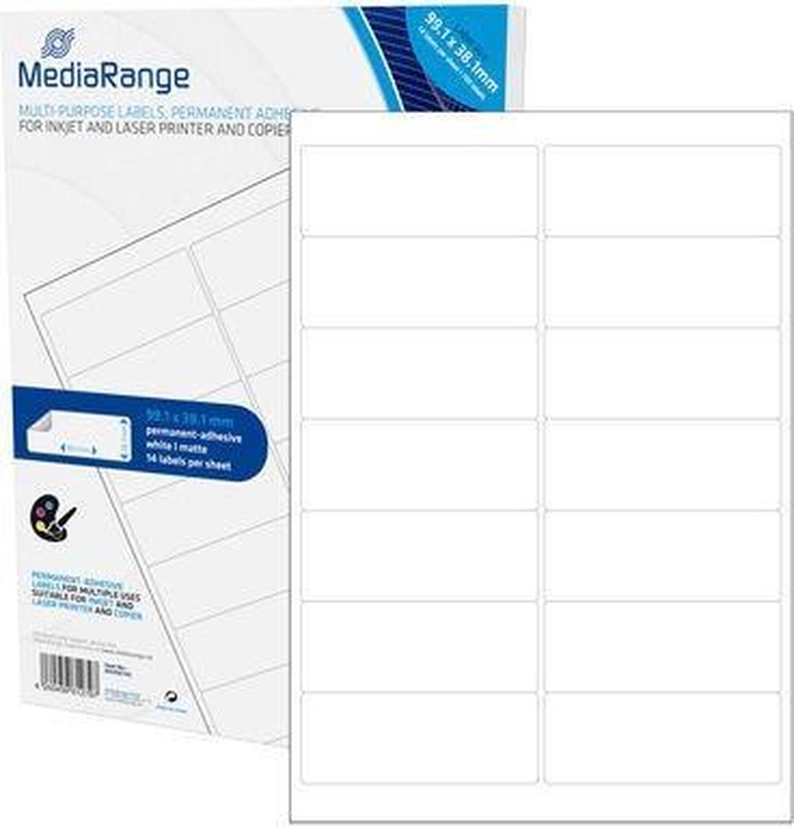 MediaRange - multi-purpose labels - 700 label(s) - 99.1 x 38.1 mm