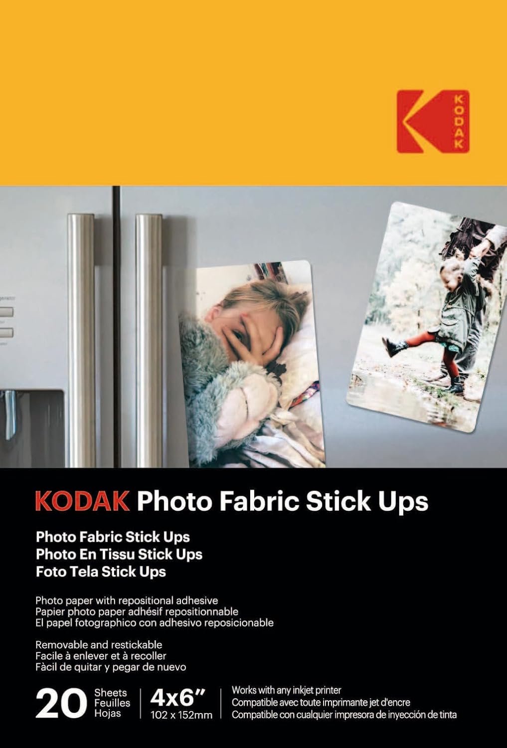 KODAK 10x15cm Adhesive Photo Paper 20 Sheets