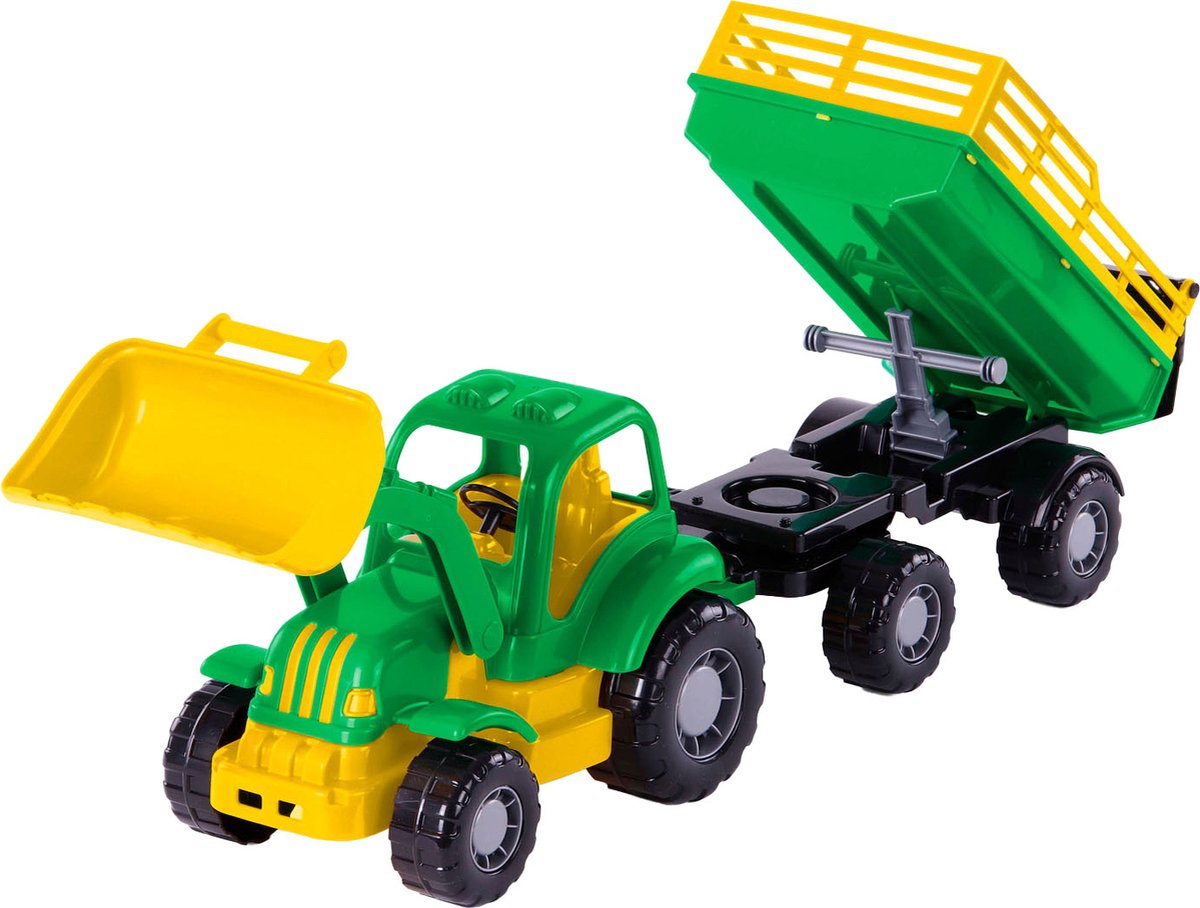 Cavallino Toys - Classic Tractor with Tipper Trailer 66cm