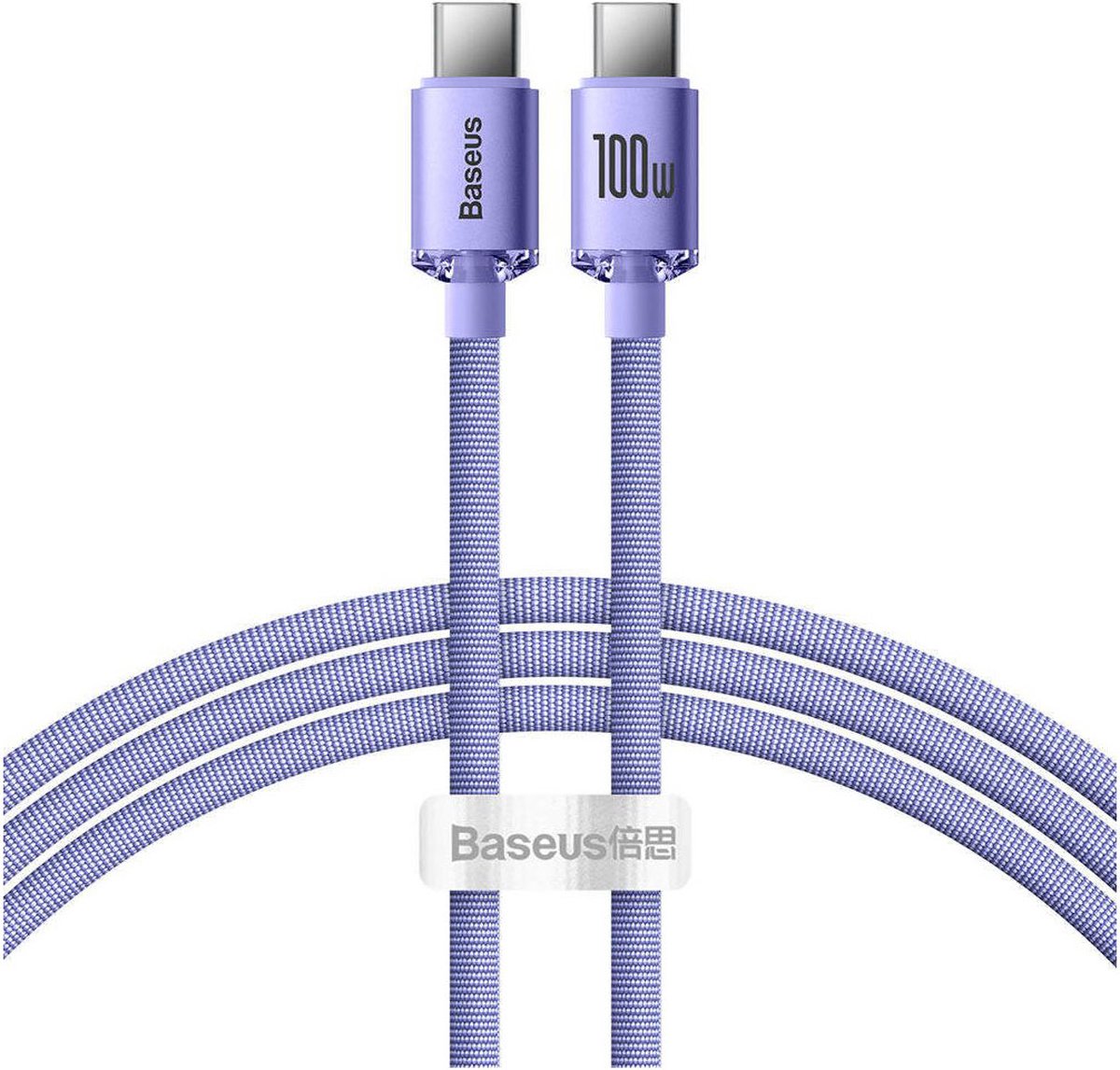 Baseus Crystal Shine cable USB-C to USB-C 100W 1.2m (purple)