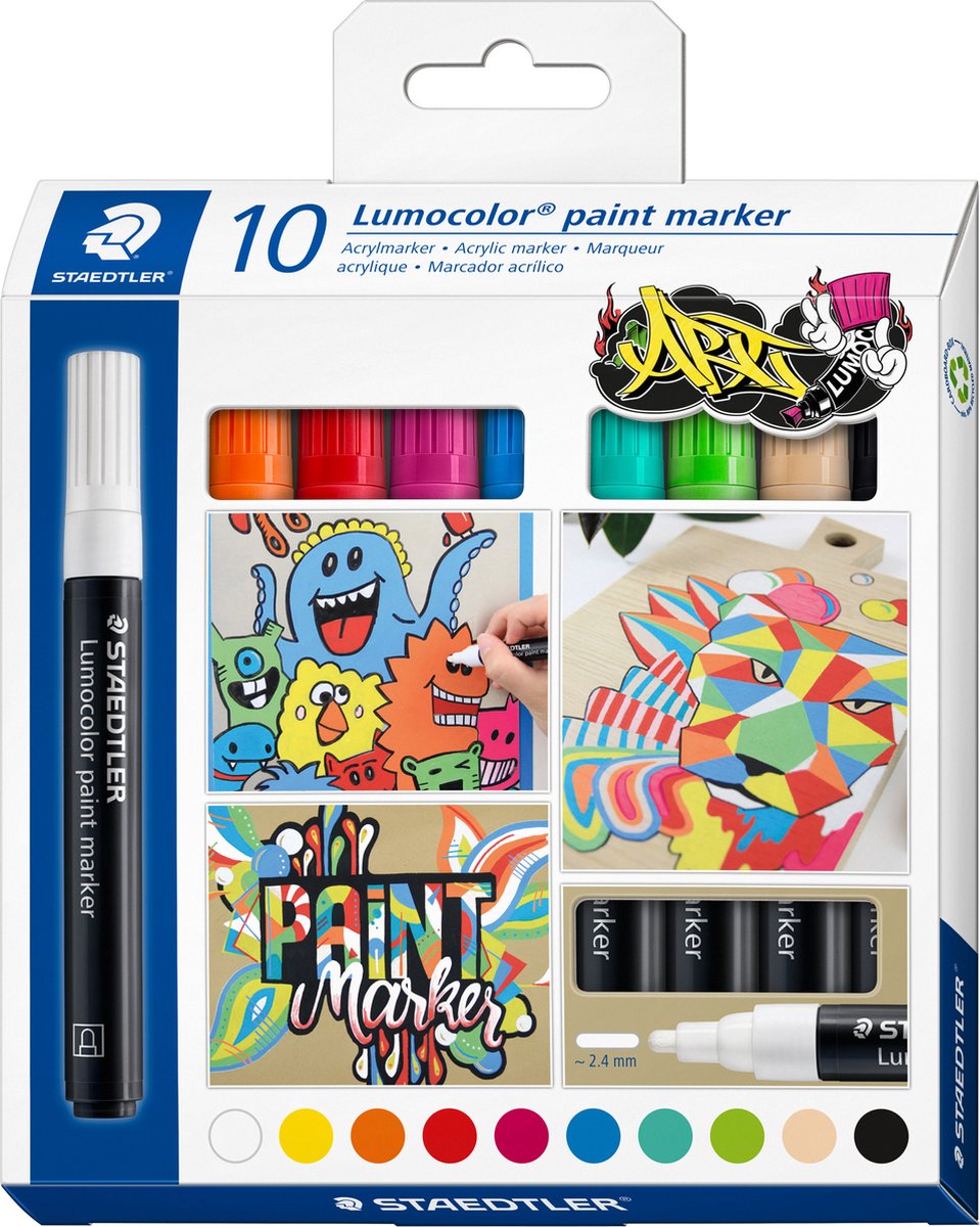 Staedtler Paint marker Lumocolor 2.4mm 10pcs