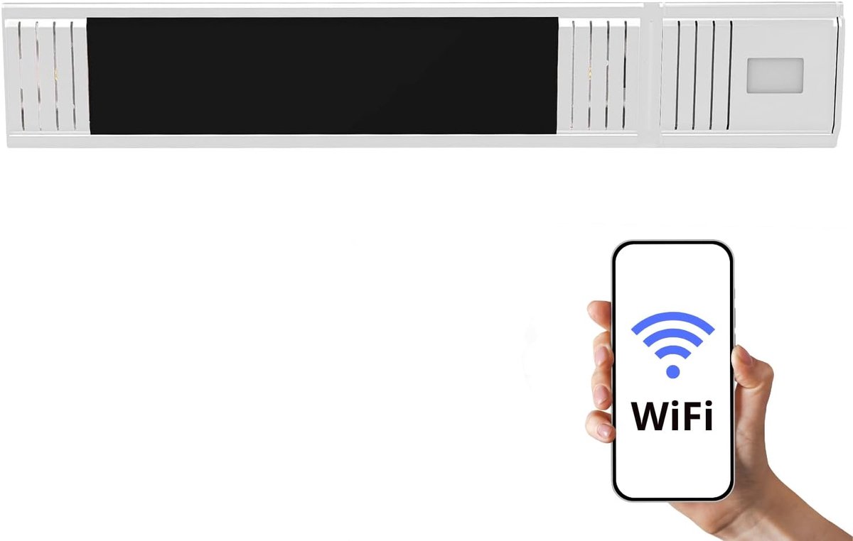 Home>it Terrassvärmare med WiFi för väggmontering - 1500 W - vit