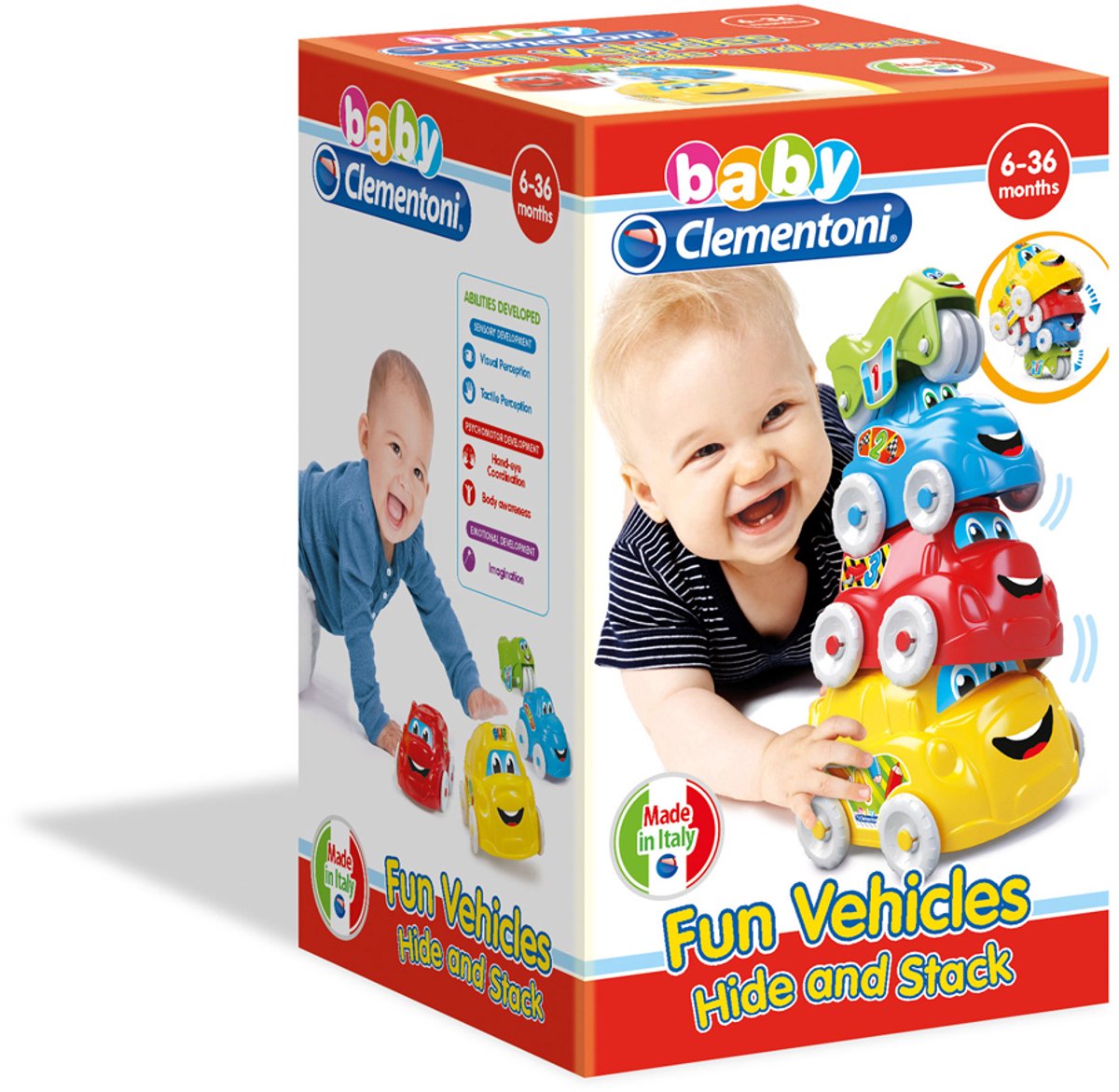 Clementoni Stacking Tower Vehicles 4dlg.