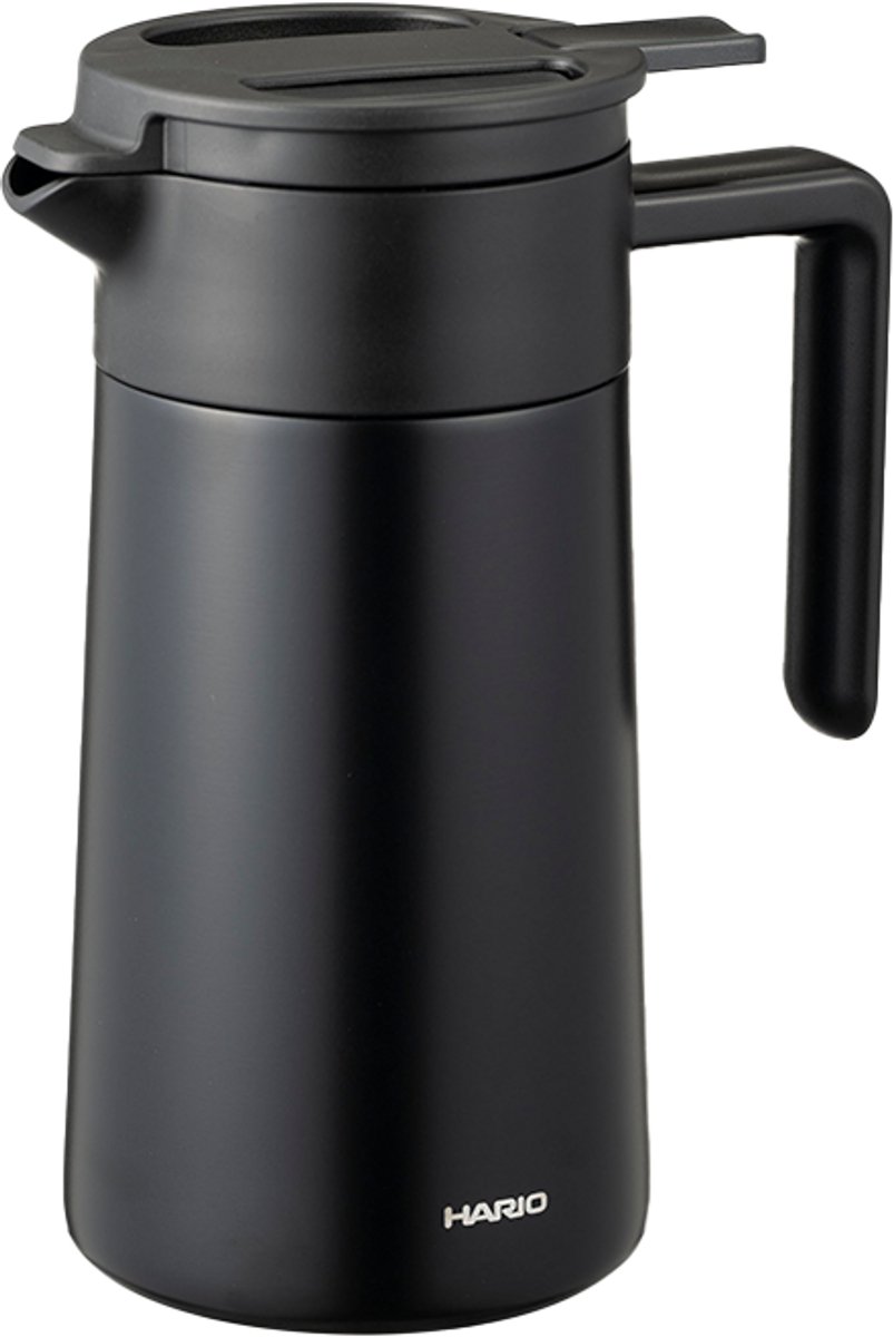 Pichet isotherme à double paroi Hario avec revêtement en céramique, 800 ml – blanc