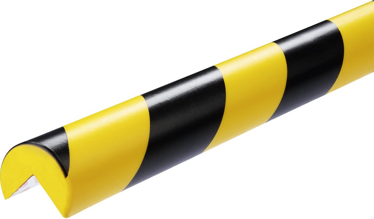 Durable 1100130 Hjørnebeskyttelse Sort, Gul (L x B x H) 1000 x 40 x 30 mm