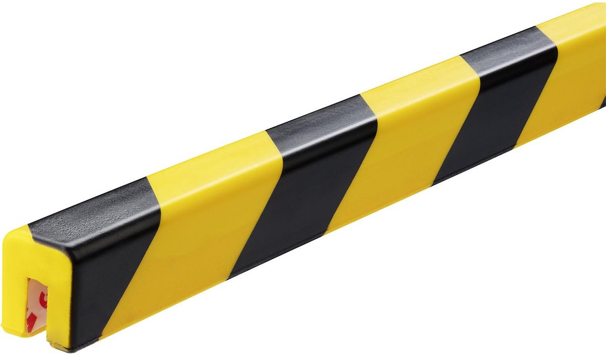 Durable 1127130 Kantbeskyttelse Sort, Gul (L x B x H) 1000 x 25 x 30 mm