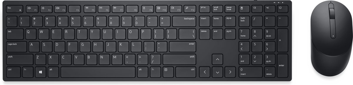 Dell Pro - Tastatur & Mus set - Nordisk - Svart