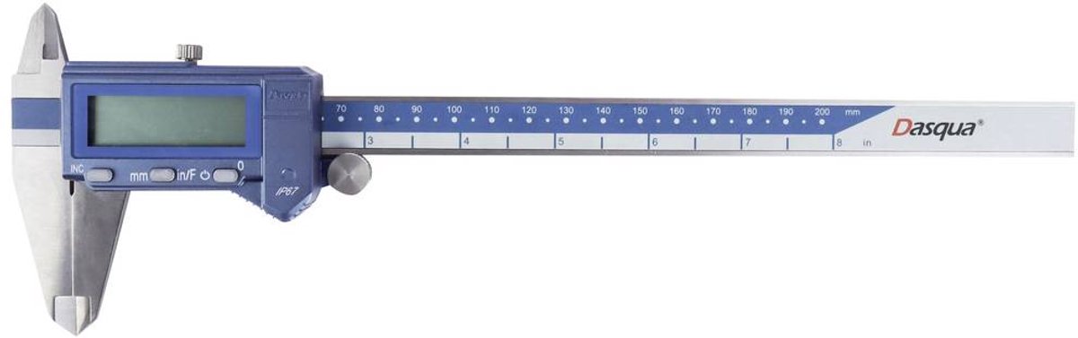 Dasqua 2015-2410 Skydelære Måleområde (max.): 200 mm Rustfrit stål 1 stk