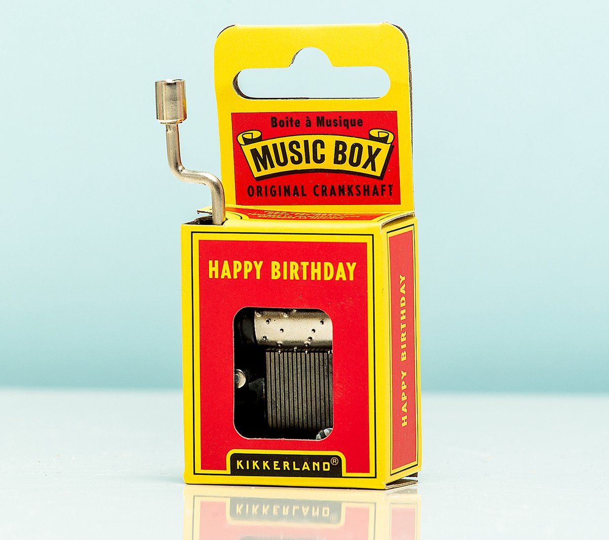Kikkerland - Happy Birthday Crank Music Box
