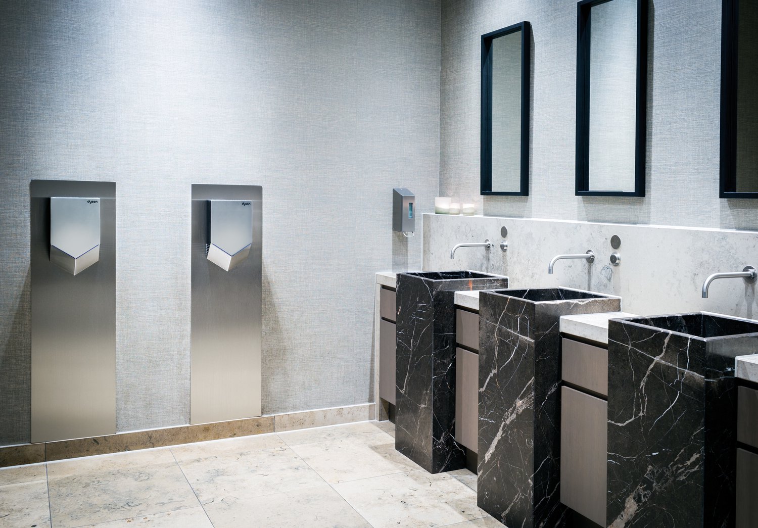 Dyson Airblade V hand dryer nickel