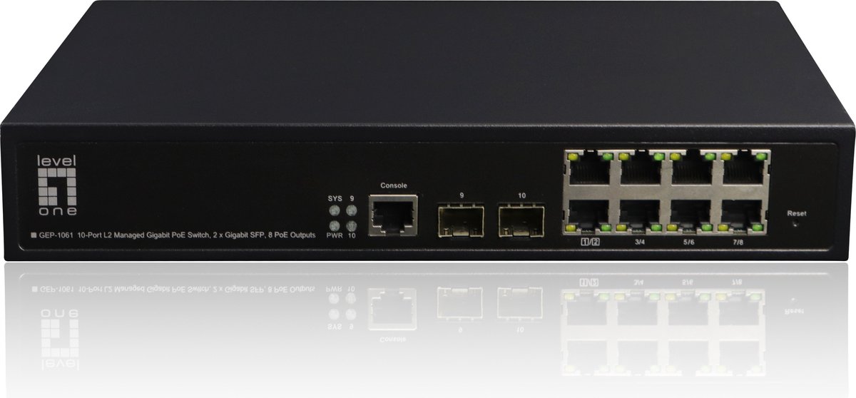 LevelOne Level One GEP-1061 - switch - 10 portar