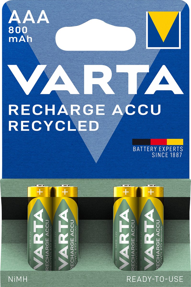 VARTA Recharge Accu Recycled (4-pack)