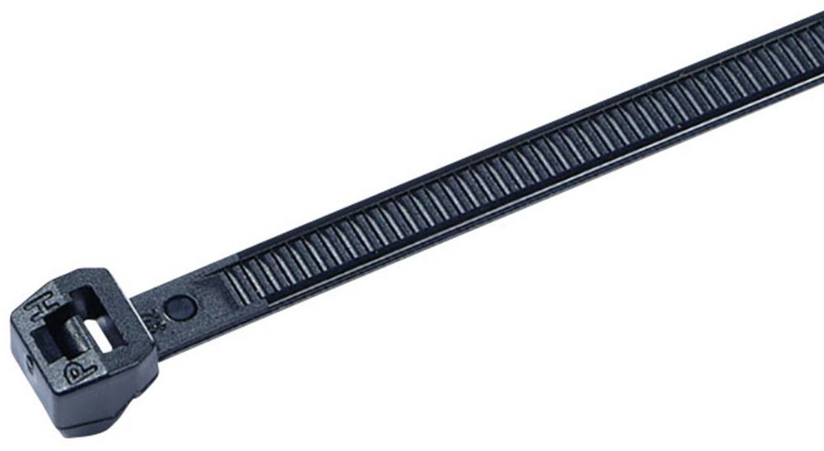 HellermannTyton 118-05040 T50ROS-PA66HS-BK Kabelbinder 200 mm 4.60 mm Sort 500 stk