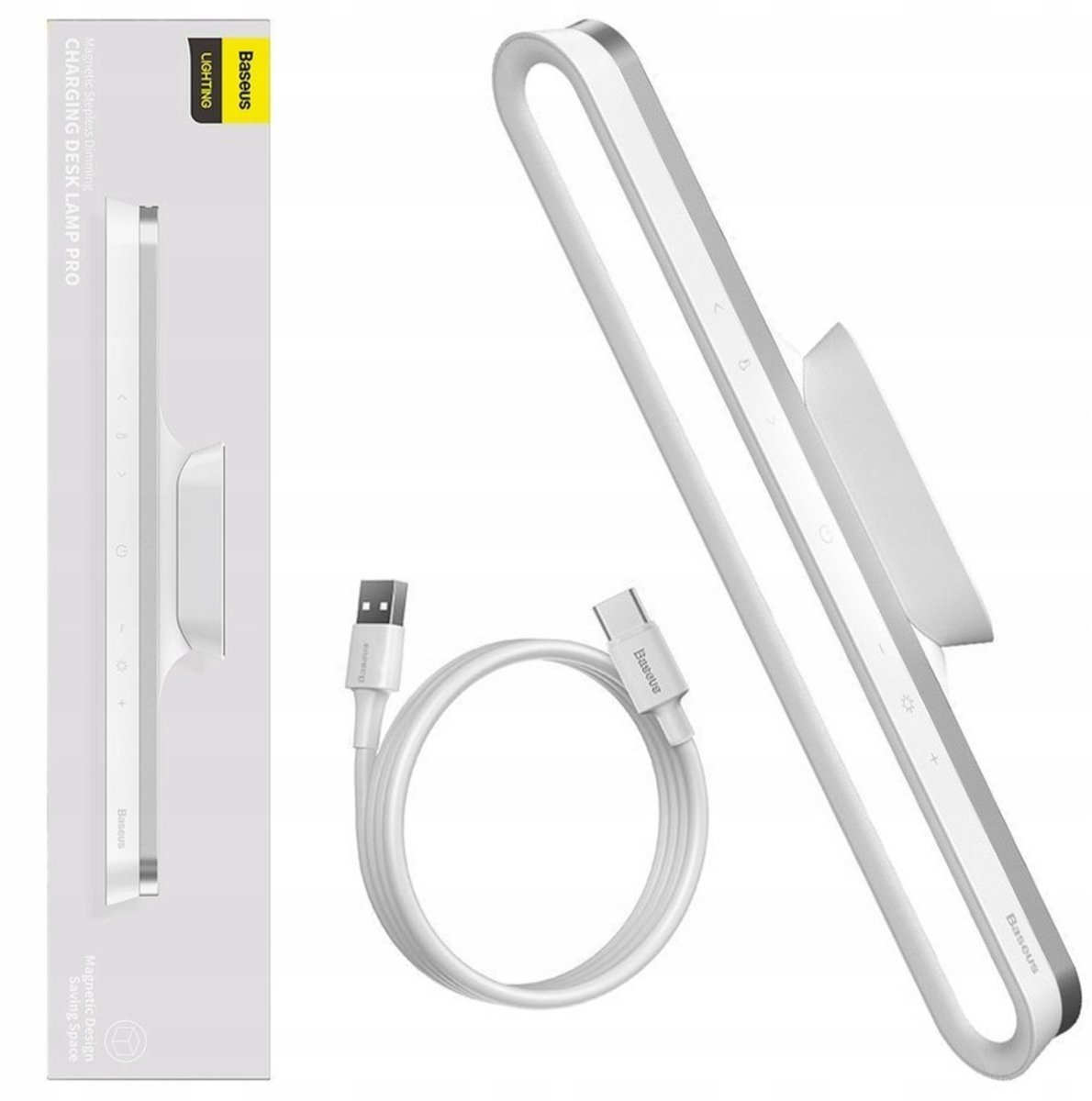 Baseus Magnetic Stepless Lamp Pro with a touch panel (white)