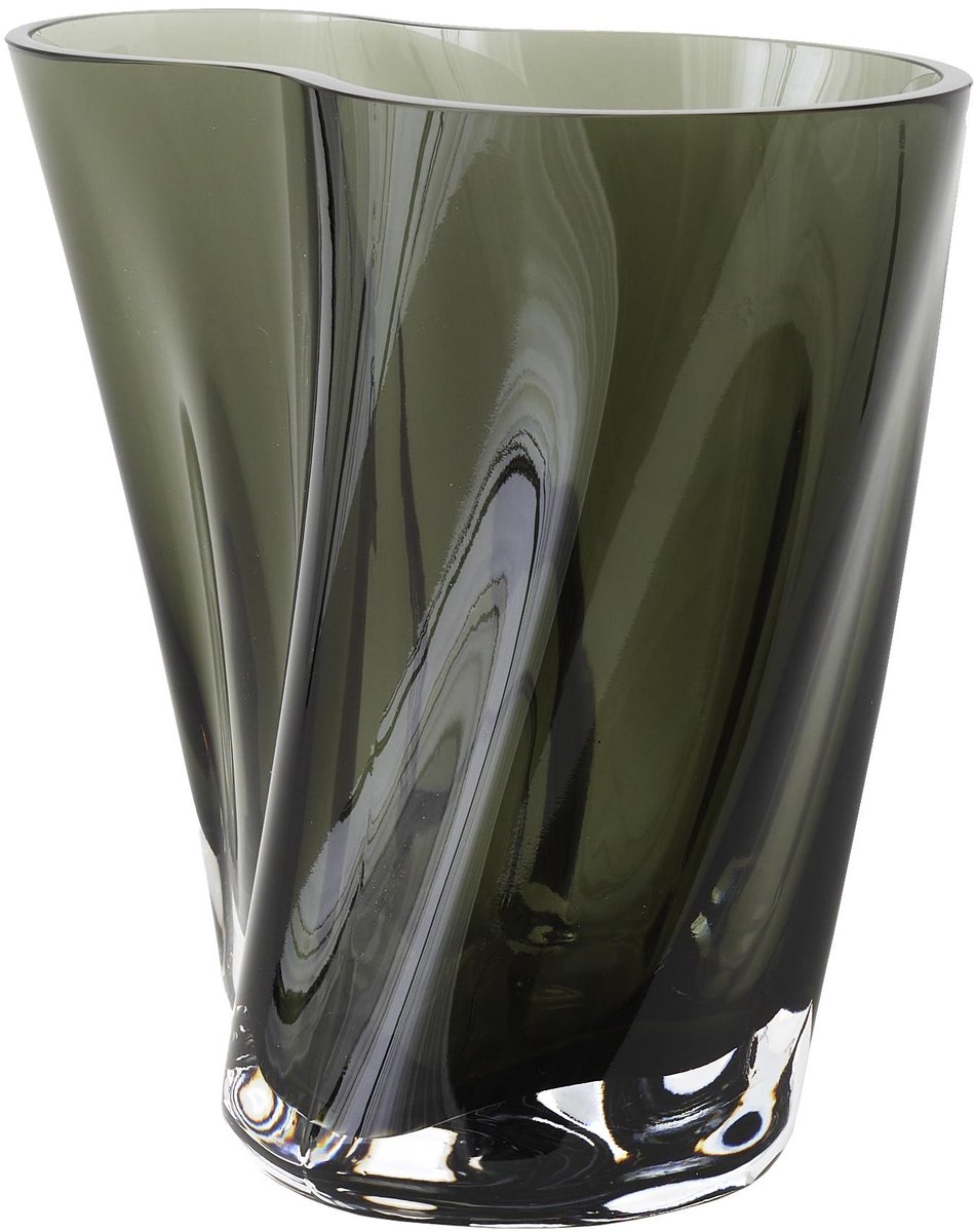 Audo Copenhagen Jarrón Aer 19 cm Smoke