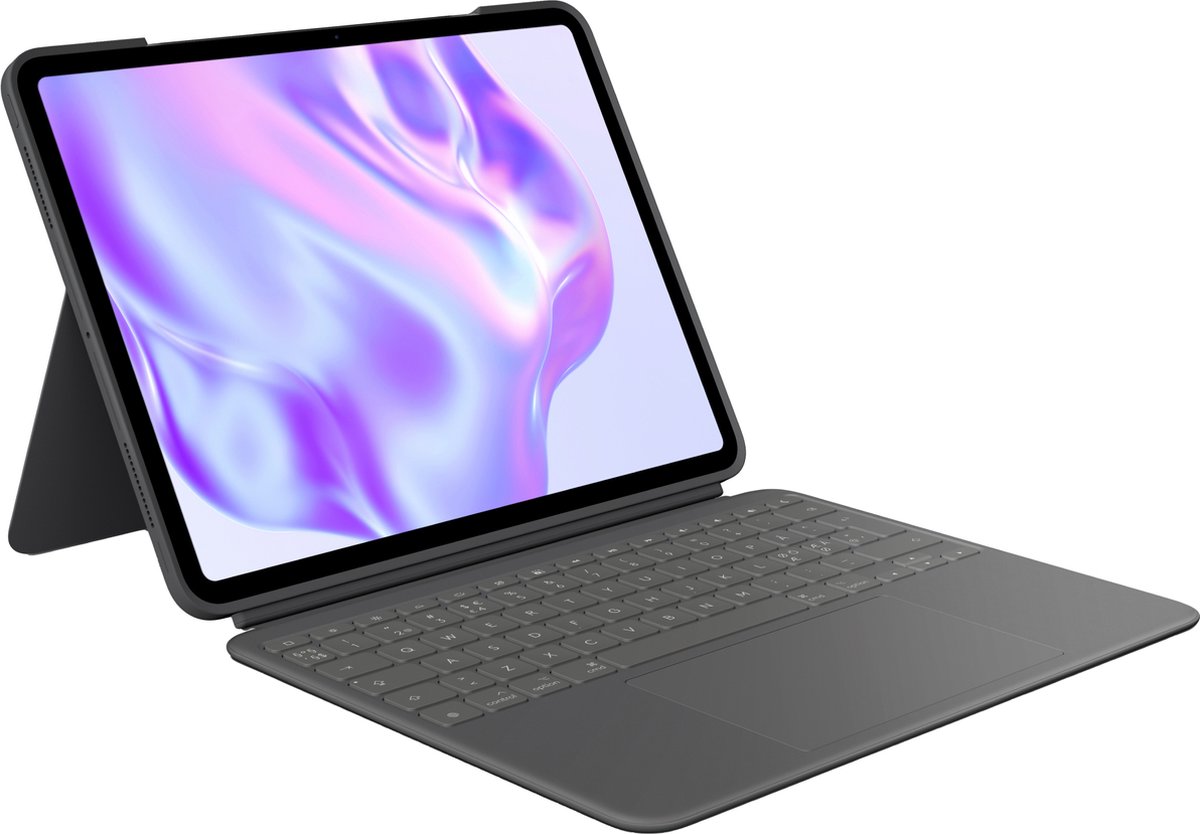 Logitech Combo Touch for iPad Pro 13" (M4) - Graphite - Tastatur & Folio set - Engelska (UK) - Grå