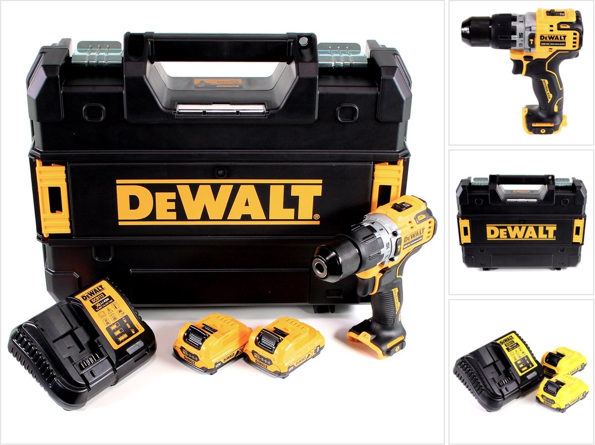 Dewalt DCD706D2-QW - hammer drill/driver - cordless - 2-speed - 2 batteries