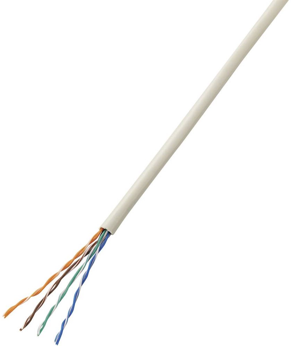 TRU COMPONENTS TC-7572796 Telefonkabel J-Y(ST)Y 4 x 0.80 mm Grå 25 m