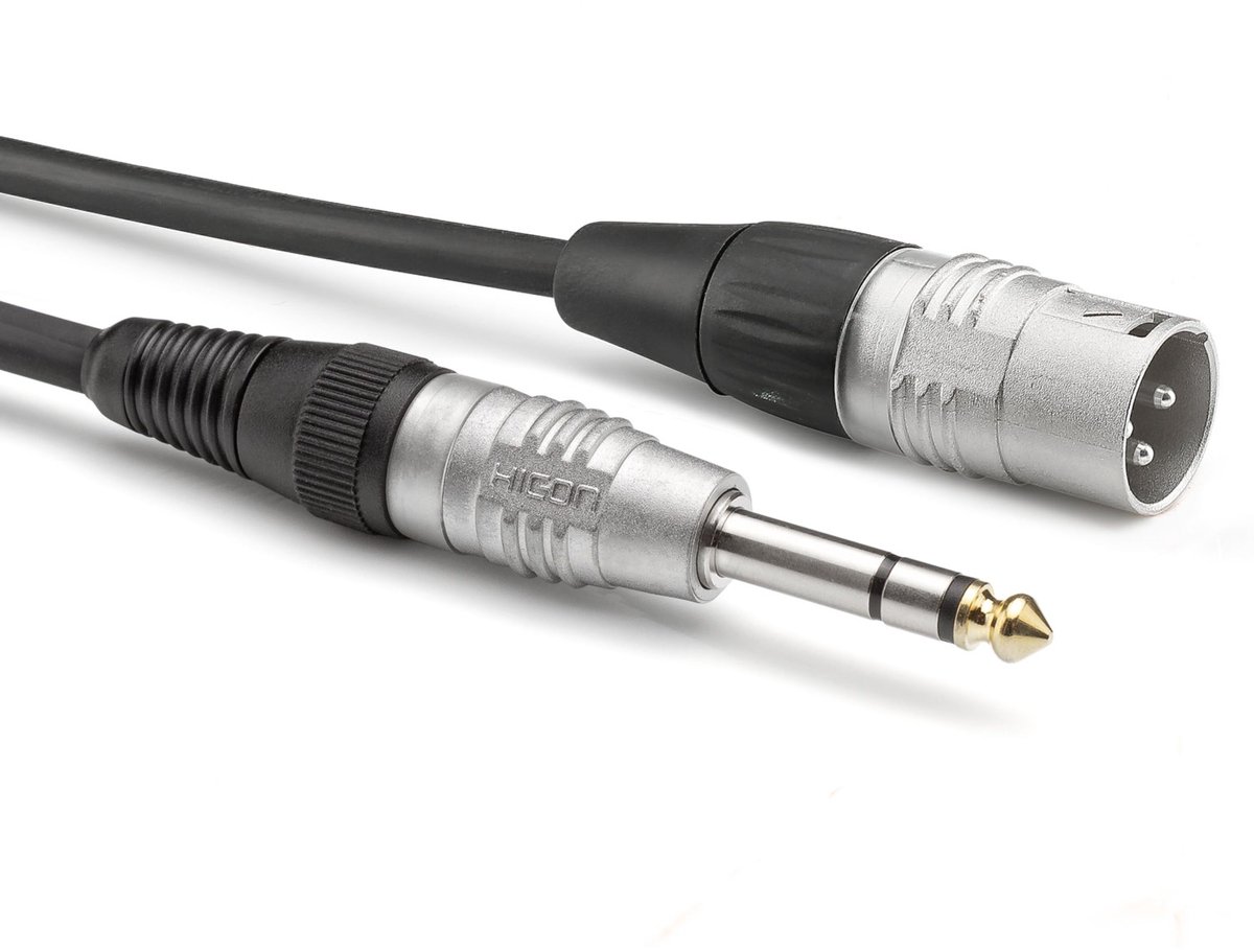 Sommer Cable HBP-XM6S-0300 Audio Adapterkabel [1x XLR-stik 3-polet - 1x Jackstik 6.3 mm (mono)] 3.00 m Sort