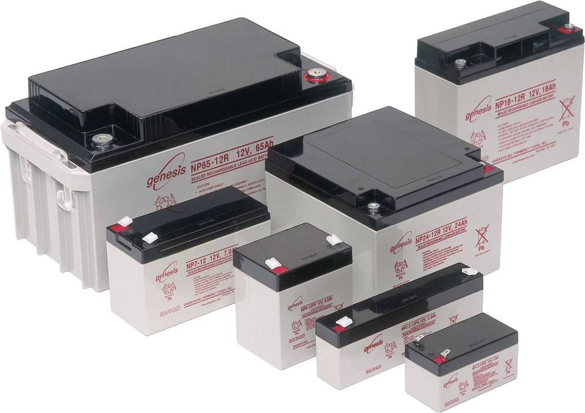EnerSys Genesis Blybatteri 12 V 24 Ah Blyfleece (B x H x T) 166 x 125 x 175 mm M5 skruetilslutning Vedligeholdelsesfri, VDS-certifikation, Lav selvafladning,