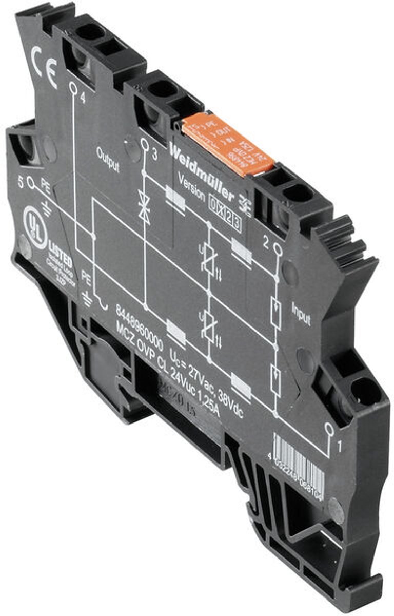 Weidmüller 8448960000 MCZ OVP CL 24VUC 1,25A Modulo protezione da sovratensioni Pezzo 10 pz.
