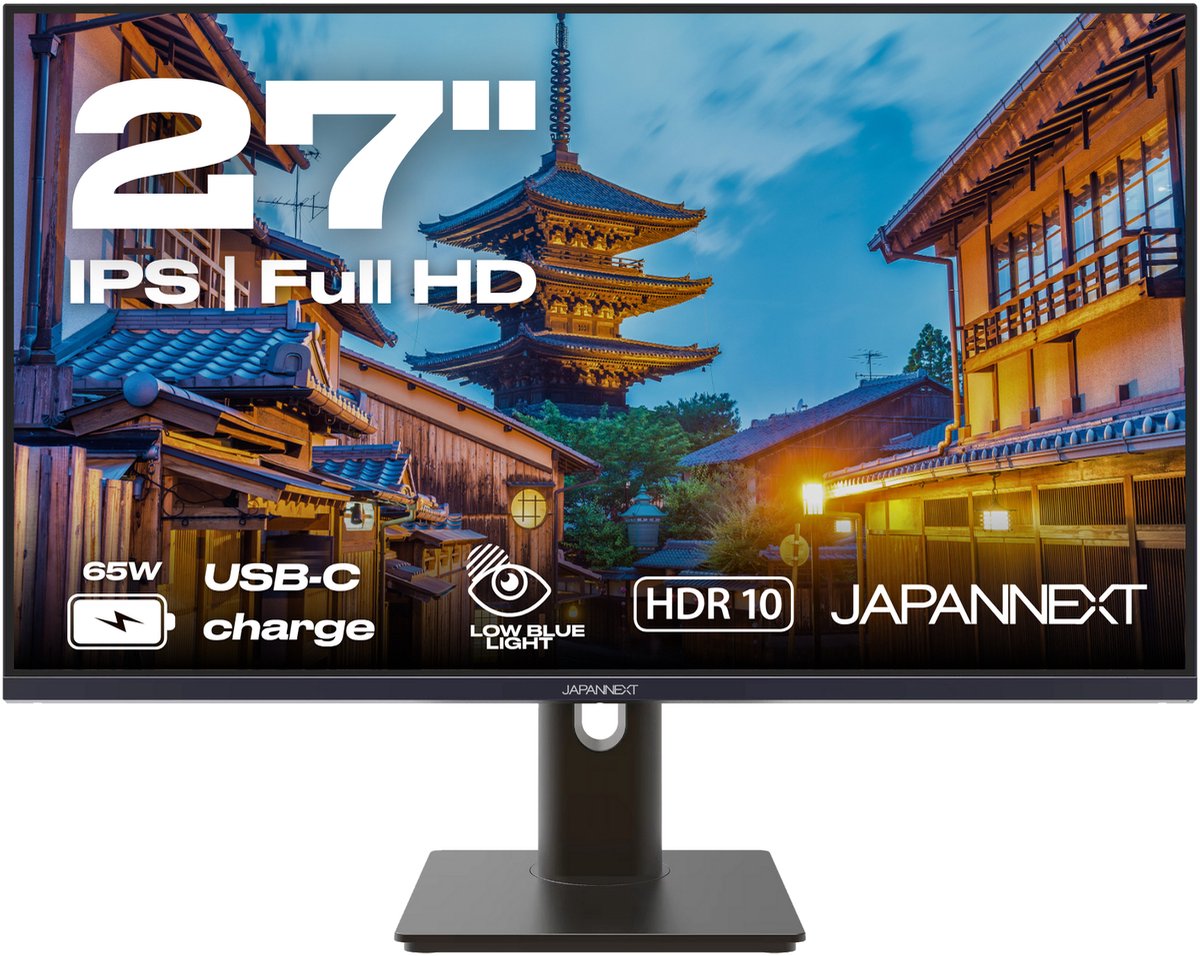 JAPANNEXT  Monitor LED  ERP D (A - G) 68.6 cm (27 pollici) 1920 x 1080 Pixel 16:9 8 ms  IPS LED
