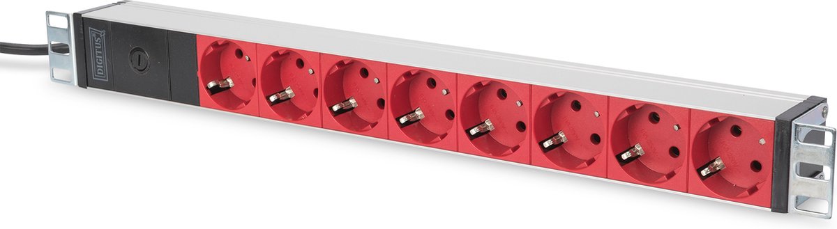 DIGITUS 8-Port - 1U - Aluminum PDU