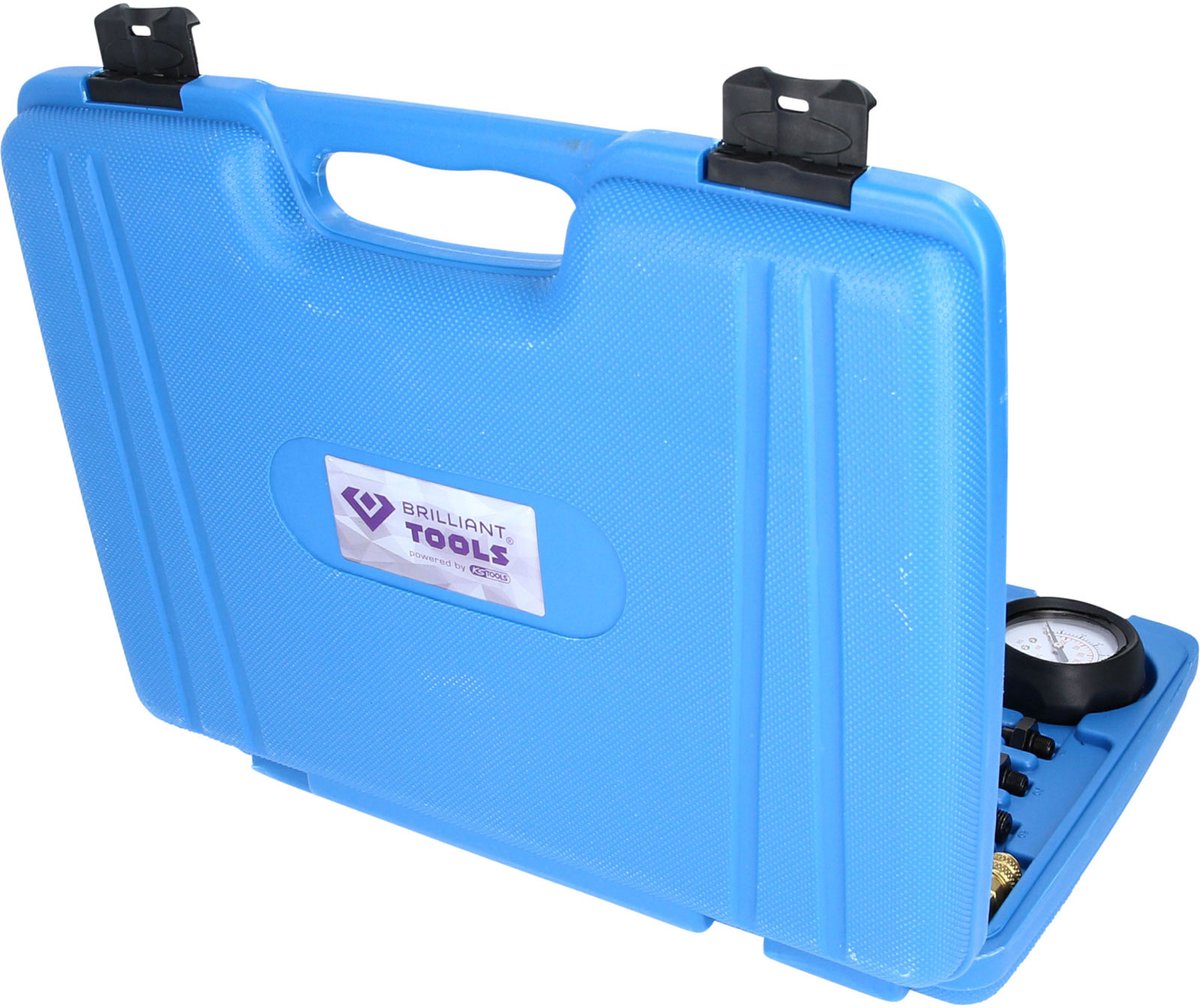 Brilliant Tools BT581450 Kit tester di pressione dellolio, 12 pz