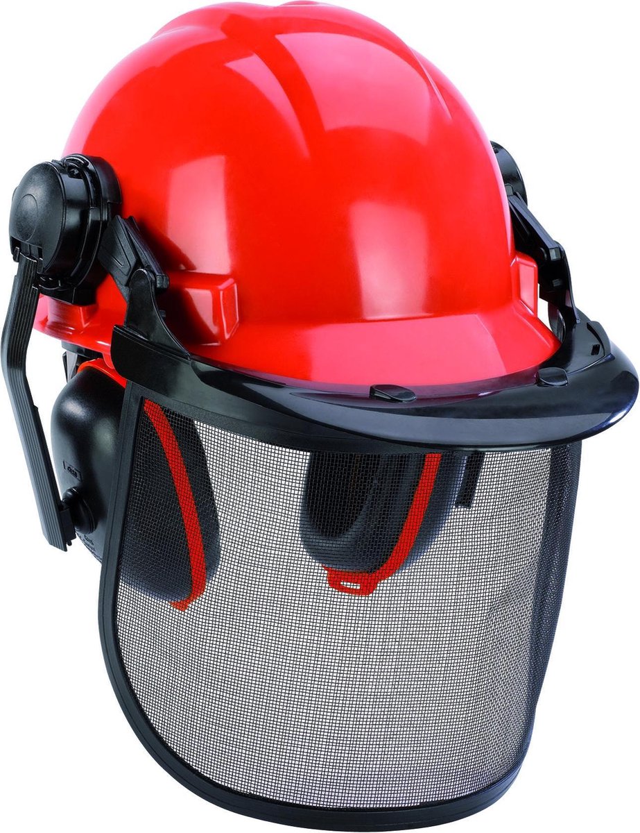 Einhell BG-SH 1 4500480 Casco forestale EN 1731, EN 397 Arancione, Nero