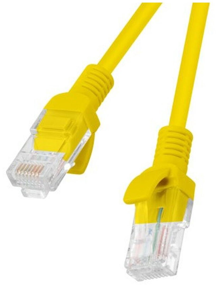 Lanberg patch cable - 5 m - yellow RAL 1028 - Gul