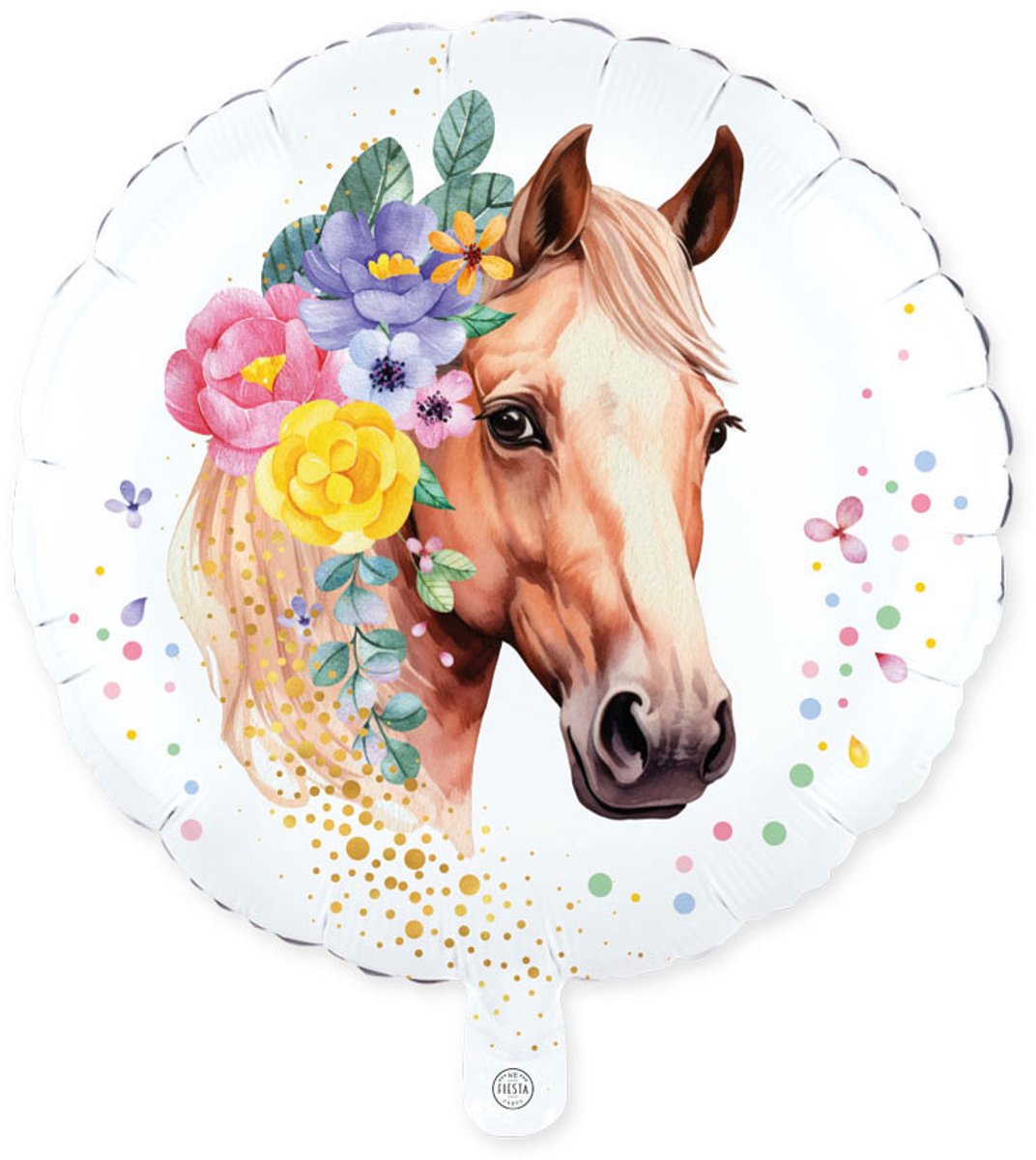 Globos Foil Balloon 18 Inch Round Horses
