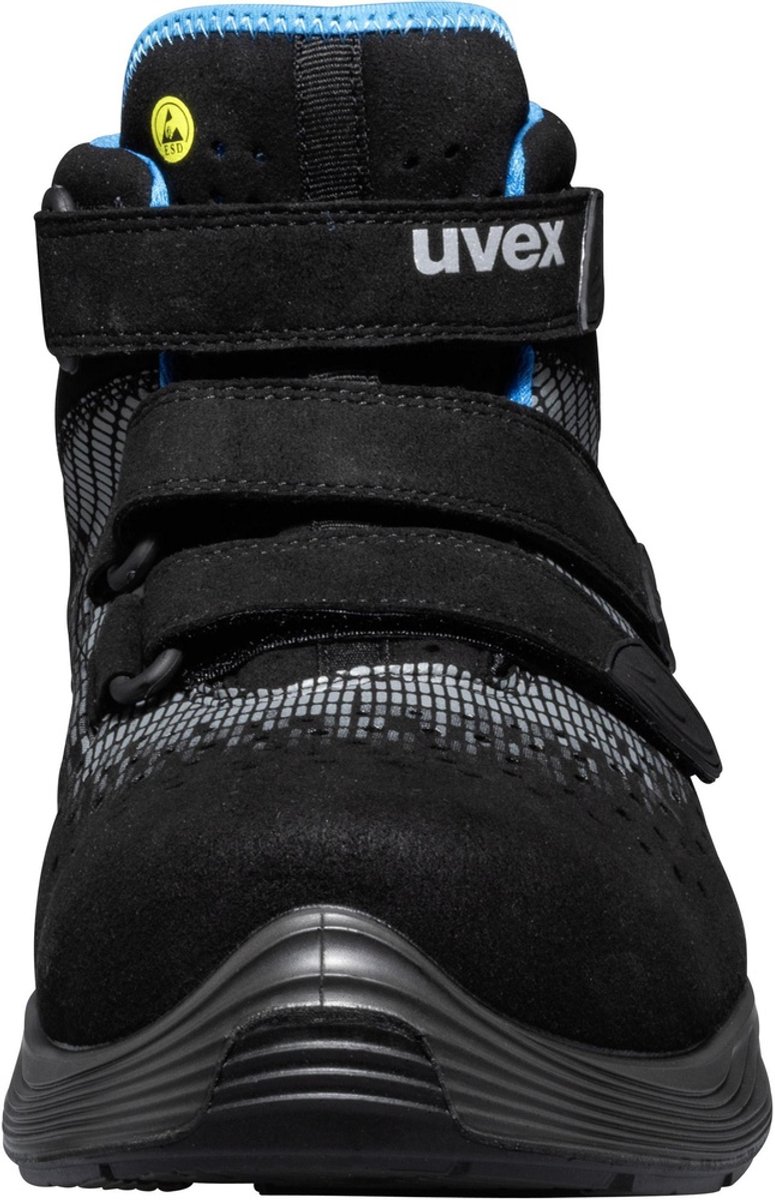 uvex 68325 gel. klett S1 PU W12 Gr:42 6832542 Säkerhetsstövlar S1 Skostorlek (EU): 42 Blå, Svart 1 st
