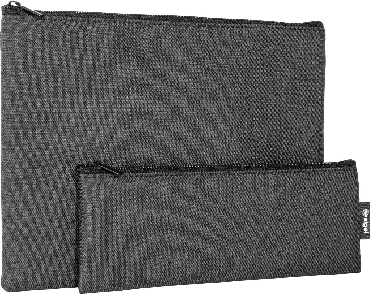 Sigel Tillbehörsväska Organizer Set   25 x 18 x 1 cm   22 x 18 x 1 cm Mörkgrå