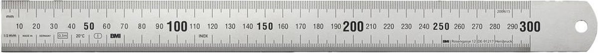 BMI 966100020-EGI Måttstav 1000 mm Rostfritt stål