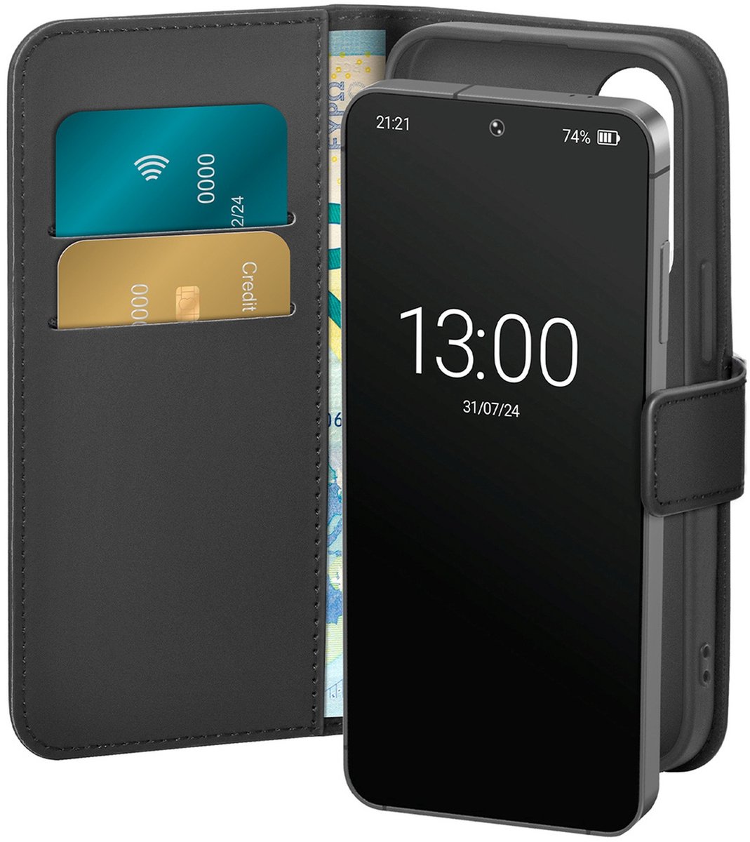 sbs mobile Flip Case Samsung Galaxy S25+ Svart PUSGS25PBOOKC8BLK