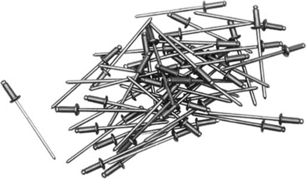 kwb 407462 Blindnit (Ø x L) 3.2 mm x 12 mm Aluminium Aluminium Aluminium 50 st
