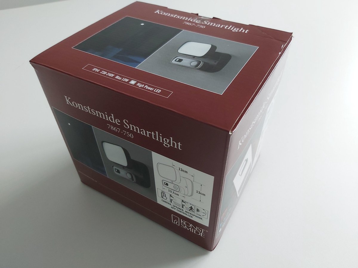 Konstsmide Smartlight klein 7867-750 WiFi IP Övervakningskamera 1920 x 1080 pixel