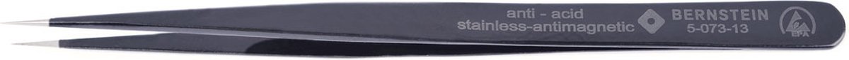 BERNSTEIN Tools for Electronics 5-073-13 SMD-pincett SS SA-ESD Superspets, smal 140 mm