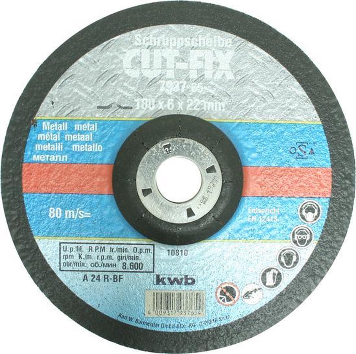 kwb 793765 Skrubbskiva rak 1 st