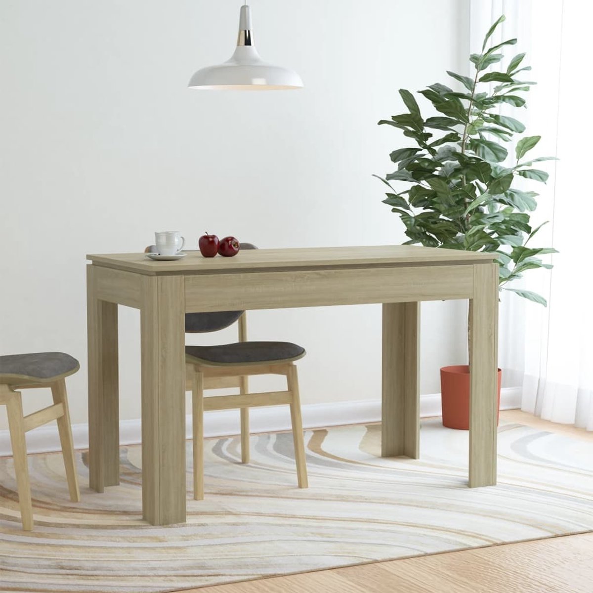 vidaXL Esstisch Sonoma-Eiche 120x60x76 cm Holzwerkstoff