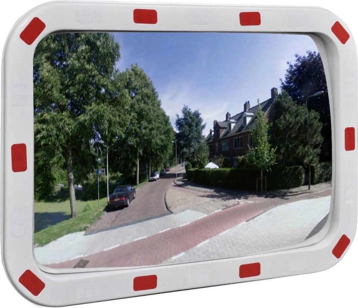 Konvexer Verkehrsspiegel Rechteckig 40*60 cm mit Reflektoren
