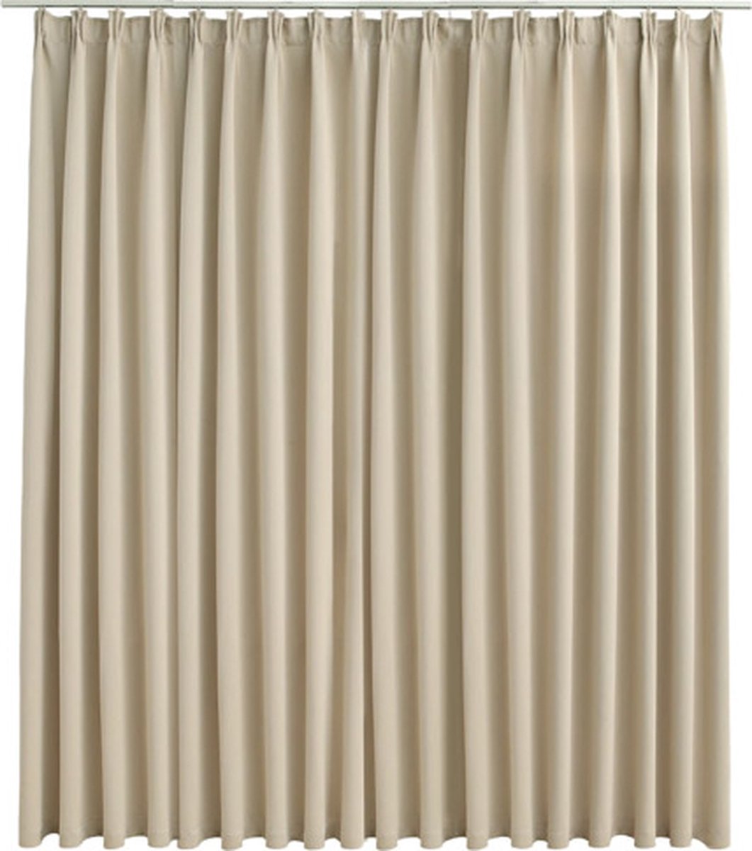 Vidaxl Verdunklungsvorhang mit Haken, Beige, 290X245 Cm